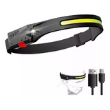 Linterna Frontal Luz Led Recargable Camping Lampara Cabeza