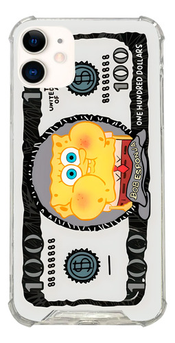 Funda Bob Esponja Dolar Para iPhone, Encapsulada