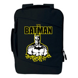 Morral The Batman Maleta Espalda Portafolio Black