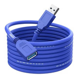 Cable Alargue Extensor Prolongador Usb 3.0 Macho Hembra 1,5m