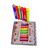 Velas Navideñas Personalizadas X8 Unidades Multicolor #1