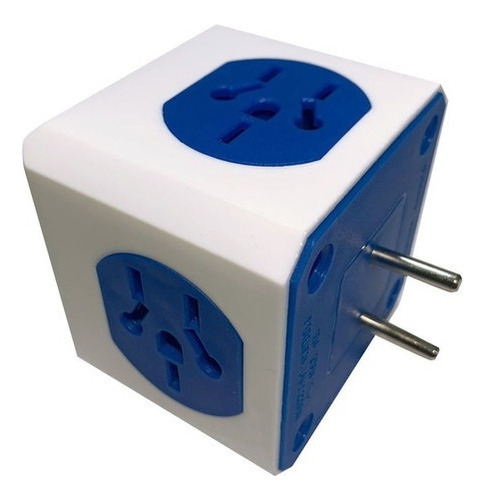 Enchufe Adaptador Cubo 5 Tomas 2 Patas 10amp