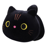 Peluche Gato Negro Gatito Kawaii Tierno Cojín Juguete Regalo