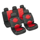 Funda Cubreasiento Universal Rojo Con Negro Motorlife 