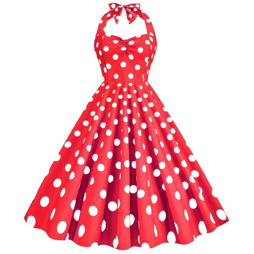 Vestido De Bolinhas Pin Up Retrô Vintage Anos 60 Rockabilly