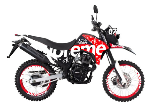 Kit Calcomanias Reflejantes Italika Dm 150 Supreme Dm150 | Envío gratis