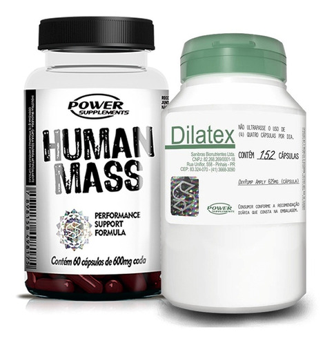 Human Mass Testo Pre-hormonal + Dilatex - Power Supplements