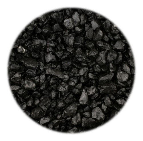 Piedra Negra Brillante Para Decorar Macetas. Por 5 Kg.