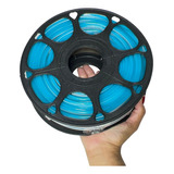 50mts Mangueira Neon Led Flexivel 12v Corte 2,5cm Azul Ciano