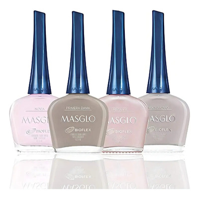Kit 4 Esmaltes Nude Masglo - Tonos Favoritos 0.5 Fl. Oz | Envío gratis