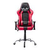 Cadeira Gamer Mx7 Giratoria Preto/rosa Mymax