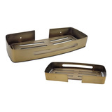 Repisa Para Baño Rectangular Color Bronce