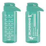 Botella Deportiva Agua Xl Medidor Motivacional Reutilizable 