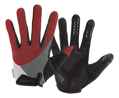 Guantes Ciclismo Giant Dedos Largos Streak Gel Dedo Tactil