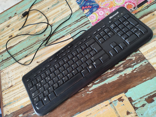 Teclado Microsoft Wired Keyboard 600 Usado Funcionando Usb