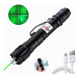 Apuntador Laser Verde Proyector Carga Usb Recargable 5000mw