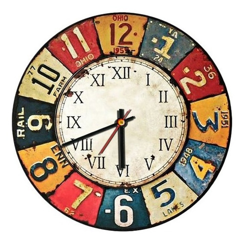 Reloj De Pared Moderno Deco 30 Cm 