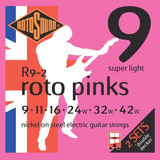 Roto Pinks - Cuerdas Para Guitarra Eléctrica, Doble Piso, Pa