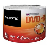 Dvd Sony -r 4.7 Gb Bulk X50- Envio X Mercadoenvios 