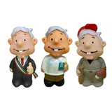 3 Amlo Figuras De Peje Muñeco Juguete 10cm Calidad Premium