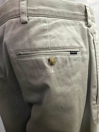 Pantalón De Gabardina Polo Ralph Lauren W40 L29 Beige