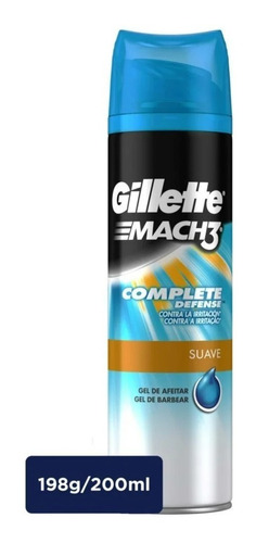 Gillette Gel De Afeitar Mach3 Complete Defense Suave 198 G