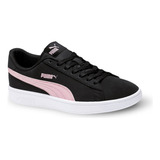 Tenis Urbanos Puma Smash V2 Buck Para Dama    Negro