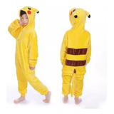 Pijama Disfraz Polar Para Niños Diseño De Pikachu