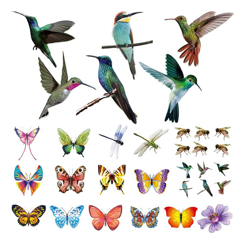 32 Adhesivos Extra Grandes De Mariposa De Colibrí Para Venta