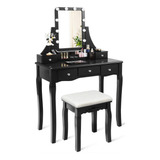 Charmaid Vanity Set With Lighted Mirror 10 Dimmable Light