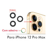 Lente Câmera Traseira iPhone 12 Pro Max - Kit Com 3