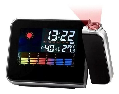 Reloj Despertador Con Proyector Laser De La Hora