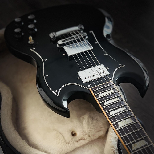 Gibson Sg Standard Ebony Case Tags, Toda Original, Excelente