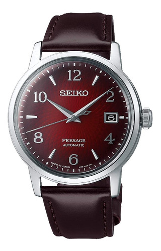 Reloj Seiko Presage Automático Esfera Roja Hombre Srpe...