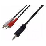 Cable De Audio Auxiliar Mini Plug 3.5mm A Rca 1.5 Mts