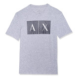 A|x Armani Exchange Crew Quited Logo Tee Camiseta Para Hombr