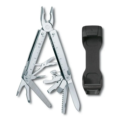 Victorinox Swisstool X Con Clip Rotativo, 27 Usos Color Plata | Meses sin interés