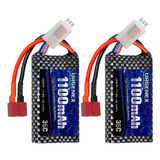 Urgenex Batería Lipo 2s 7.4v Mah Rc Lipo Baterías 8.14wh .