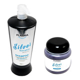 Shampoo Y Mascara Matizador Silver Con Keratina Plasma 1 L