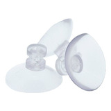 Ventosa De Silicone P/ Fixação - Transparente - 25mm - 10pçs