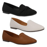 Flats Casuales Mujer 3 Pack Mama Lola Cómodos Formales