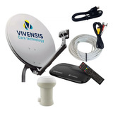 Kit Para Tv Antena + Receptor Sem Mensalidade Vivensis