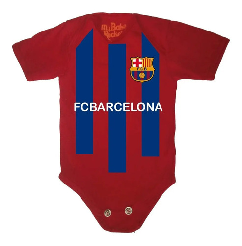 Pañalero Futbol Barcelona Rojo De Algodon Personalizado