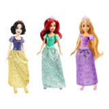 Pack Princesas Disney Mattel Ariel, Blancanieves Y Rapunzel 