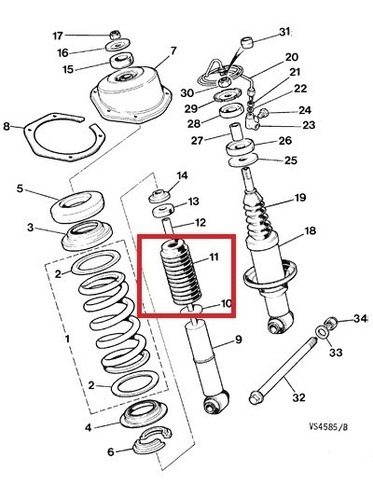 A02 Goma Guardapolvo Tope Trasero Amortiguador Fiat Renault Foto 5