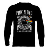 Polera Manga Larga Pink Floyd - Ver 03 - Tour 1972 - 1973