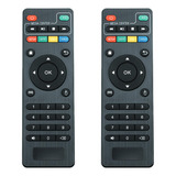 Kit 2 Controle Remoto Universal Compatível Com Tv Box 4k Nf