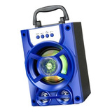Máquina De Karaokê Bluetooth Prática Portátil Estéreo Azul [