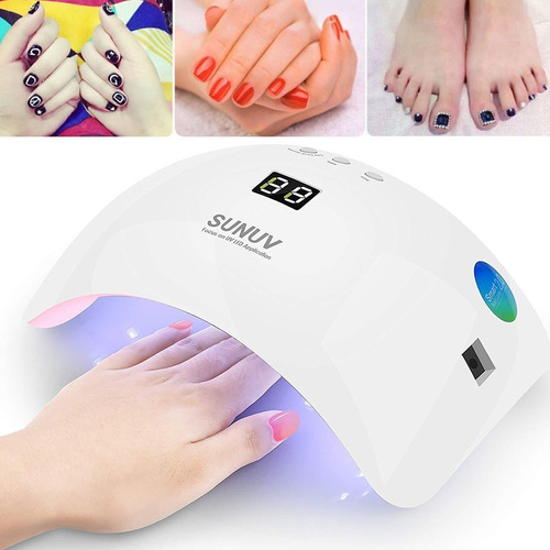 Cabina Uv/led Sun 48w Sensor Y Timer Uñas Gel Esmaltado Semi