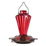 Comedero De Cristal Rojo Para Colibrí 591ml - Bolite